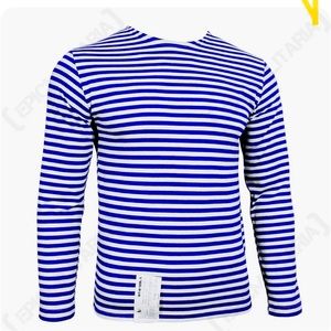 Genuine Black Striped Long Sleeved T-Shirt Telnyashka